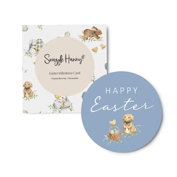 Snuggle Hunny Flopsy Bunnies Reversible Single Milestone Card