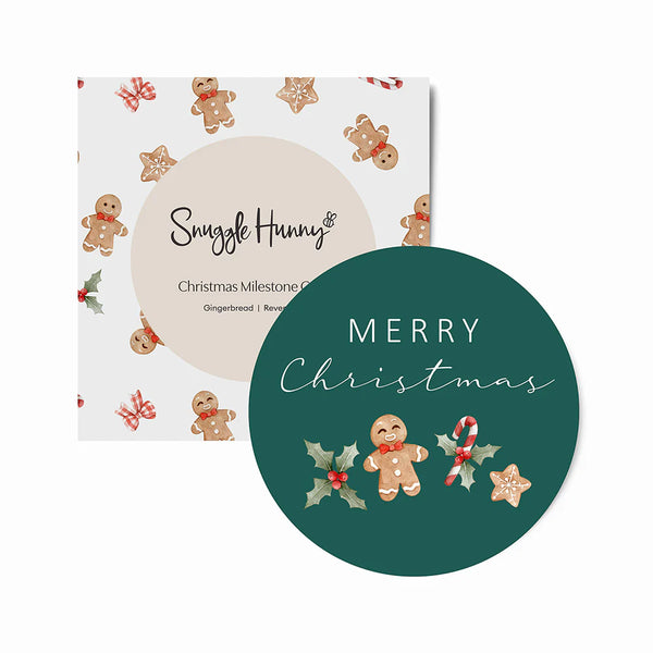 Snuggle Hunny Gingerbread Reversible Single Milestone Card