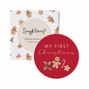 Snuggle Hunny Gingerbread Reversible Single Milestone Card