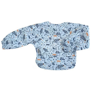 Silly Billyz Wipe Clean Long Sleeve Bib - Space