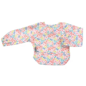 Silly Billyz Wipe Clean Long Sleeve Bib - Flower Field