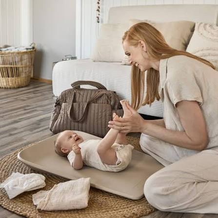 Leander Matty Mini Changing Mat - Cappuccino