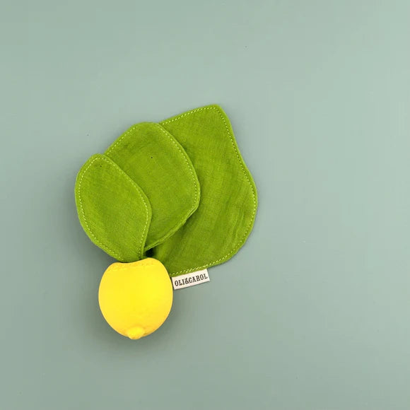Oli&Carol John Lemon Mini Doudou-Teether