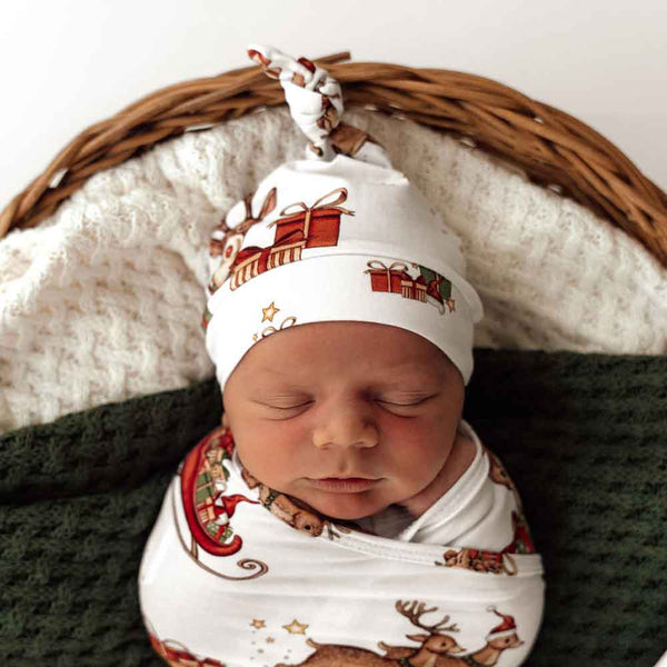 Snuggle Hunny Reindeer Organic Knotted Beanie