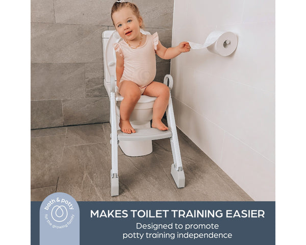 Dreambaby Step-Up Toilet Topper - Grey/White