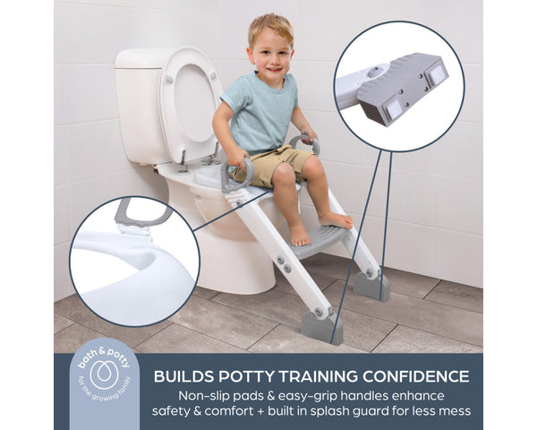 Dreambaby Step-Up Toilet Topper - Grey/White