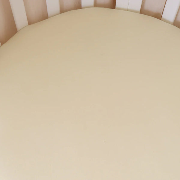 Snuggle Hunny Organic Fitted Cot Sheet - Lemon Sorbet