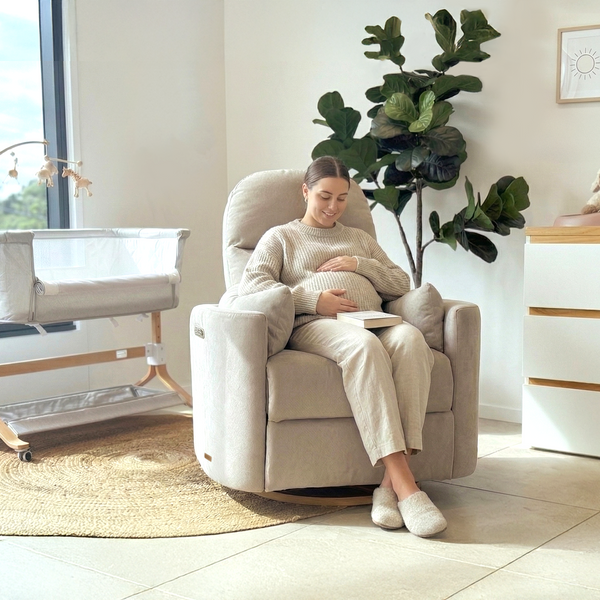 Babyhood Firenza Electric Glider Chair - Sandstone