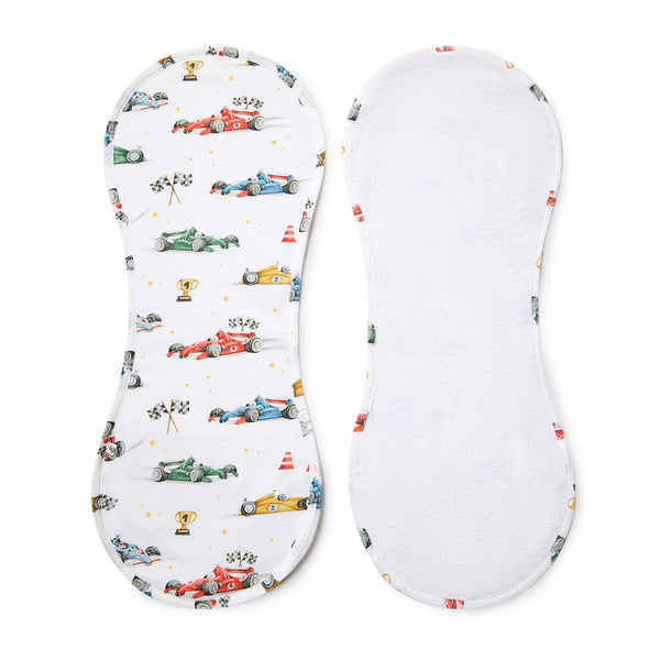 Snuggle Hunny Organic Cotton Burp Cloth - Little Racers