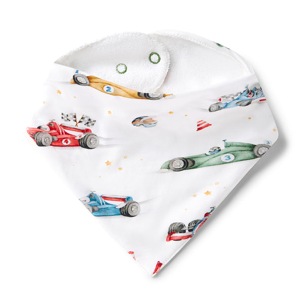Snuggle Hunny Little Racers Organic Dribble Bib