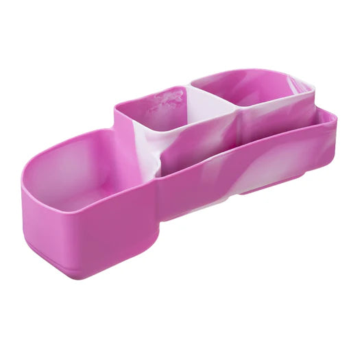 b.box silicone bento tray - lunchbox - berry