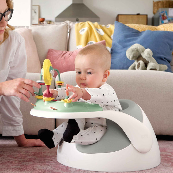 Mamas & Papas Snug Floor Seat with Activity Tray - Pebble Grey