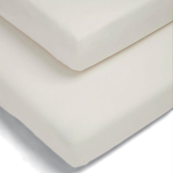 Mamas & Papas Cotbed Fitted Sheets (2 Pack) – Cream