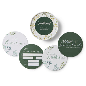 Snuggle Hunny Reversible Milestone Cards - Eden & Olive