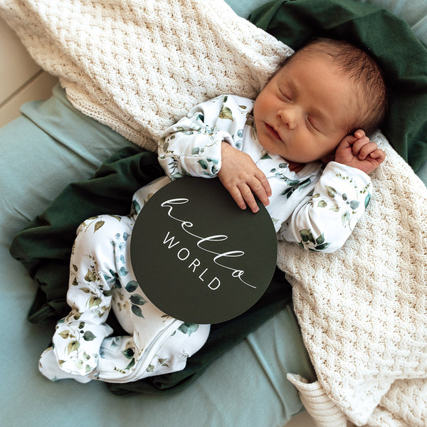 Snuggle Hunny Reversible Milestone Cards - Eden & Olive