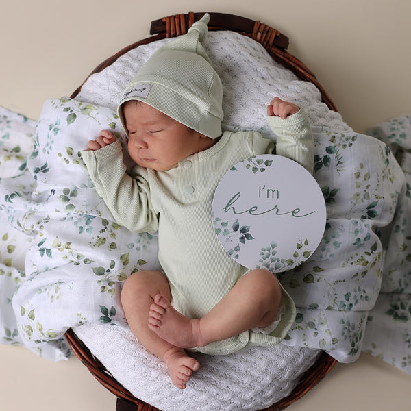 Snuggle Hunny Reversible Milestone Cards - Eden & Olive