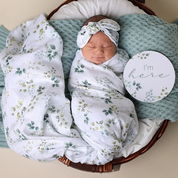 Snuggle Hunny Reversible Milestone Cards - Eden & Olive