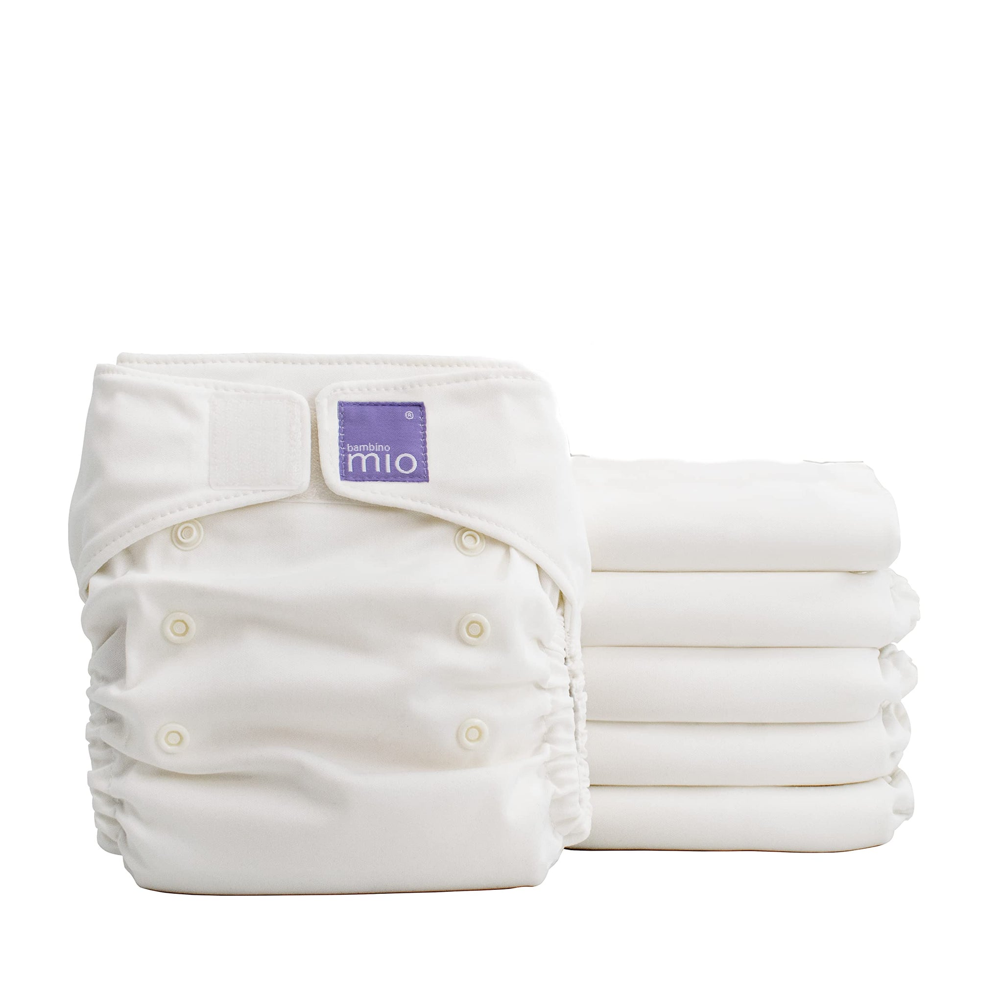 Bambino Mio Miosolo Classic All-In-One Nappy - White