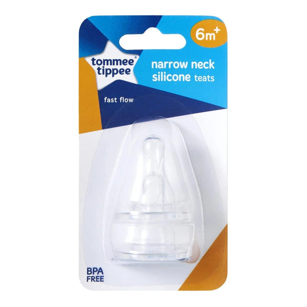 Tommee Tippee Narrow Neck Teats Toddler/Fast Twin Pack