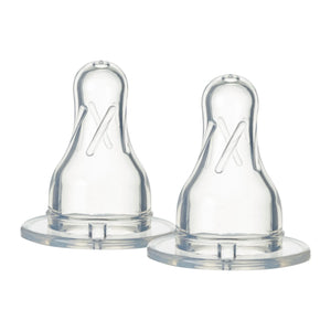 Tommee Tippee Narrow Neck Teats Baby/Medium Twin Pack