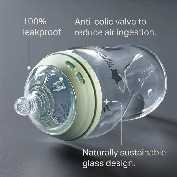 Tommee Tippee Natural Start Glass Baby Bottle 250ml