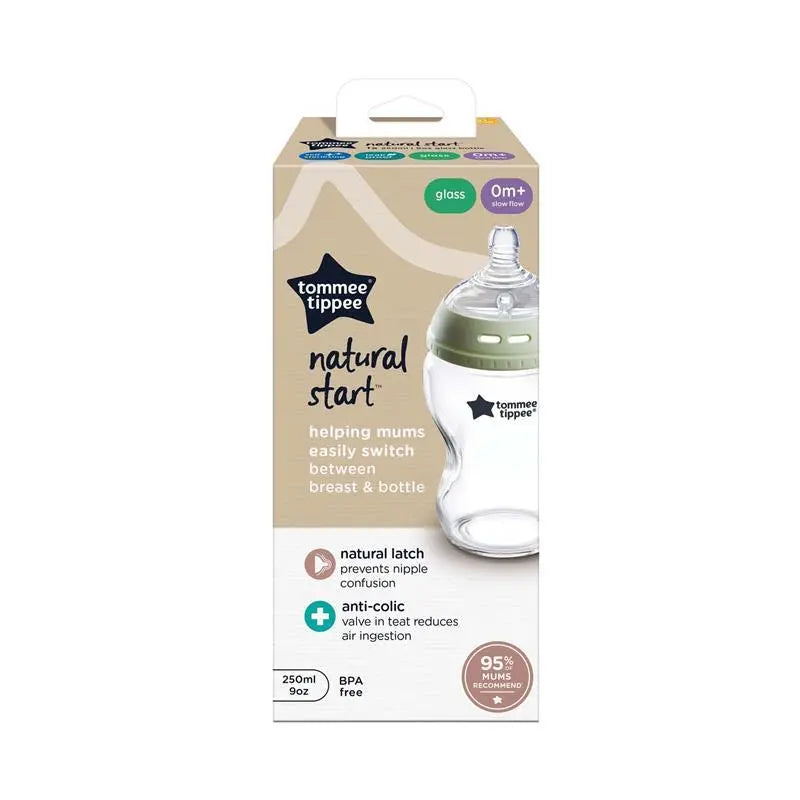 Tommee Tippee Natural Start Glass Baby Bottle 250ml