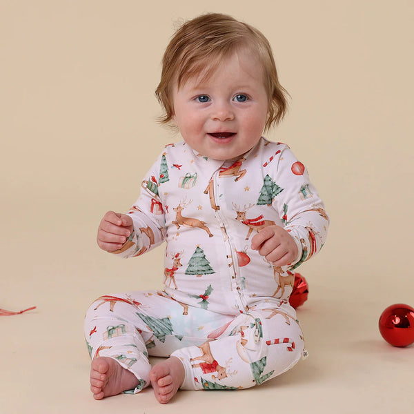 Snuggle Hunny Prancer & Friends Organic Snuggle suit Convertible Romper