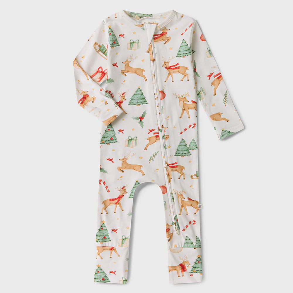Snuggle Hunny Prancer & Friends Organic Snuggle suit Convertible Romper