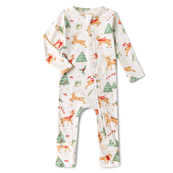 Snuggle Hunny Prancer & Friends Organic Snuggle suit Convertible Romper