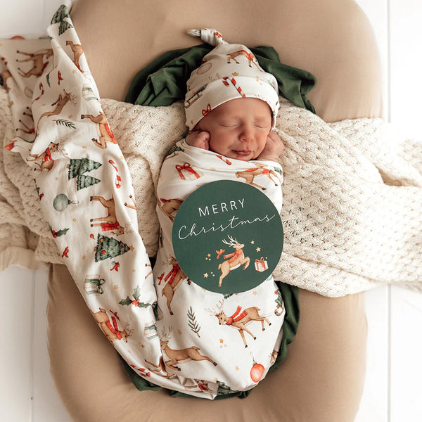 Snuggle Hunny Prancer & Friends Reversible Single Milestone Card