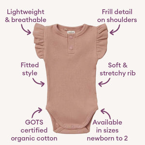 Snuggle Hunny Rose Short Sleeve Bodysuit