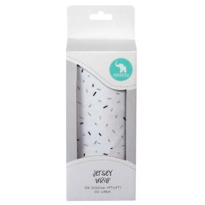 All4Ella Jersey Wrap - Sprinkle Black