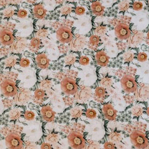 Snuggle Hunny Fitted Bassinet Sheet/Change Mat Cover - Florence