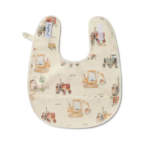 Snuggle Hunny Snuggle Bib - Diggers & Tractors