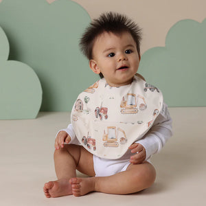 Snuggle Hunny Snuggle Bib - Diggers & Tractors