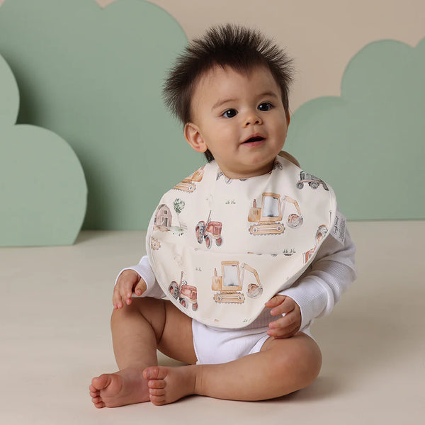 Snuggle Hunny Snuggle Bib - Diggers & Tractors