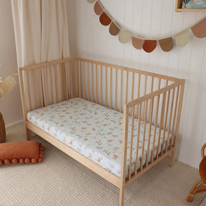 Snuggle Hunny Organic Fitted Cot Sheet - Kittens