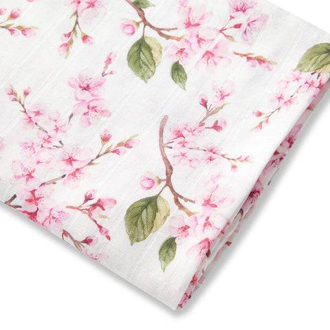 Snuggle Hunny Organic Muslin Wrap - Cherry Blossom