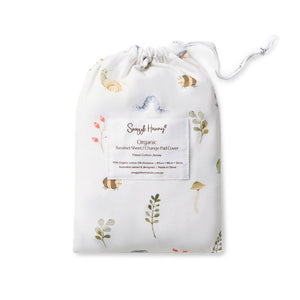 Snuggle Hunny Fitted Bassinet Sheet/Change Mat Cover - Garden Friends