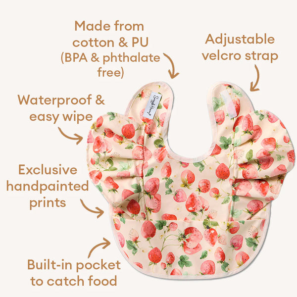 Snuggle Hunny Snuggle Bib Frill - Strawberry
