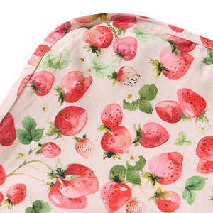 Snuggle Hunny Organic Jersey Wrap & Topknot Set - Strawberry