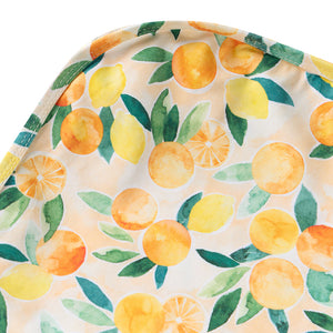 Snuggle Hunny Organic Jersey Wrap & Beanie Set - Sunny Citrus