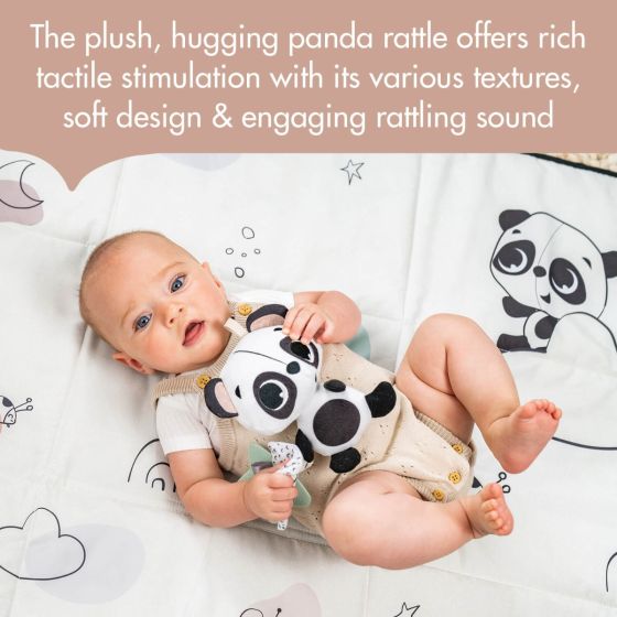 Tiny Love Black & White Décor Panda Take Along Rattle Toy