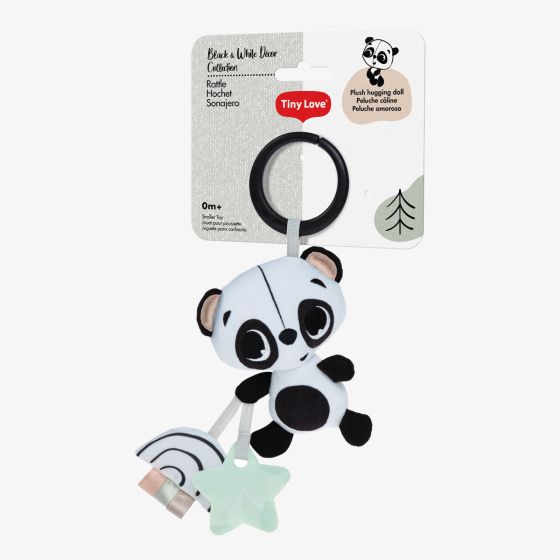 Tiny Love Black & White Décor Panda Take Along Rattle Toy