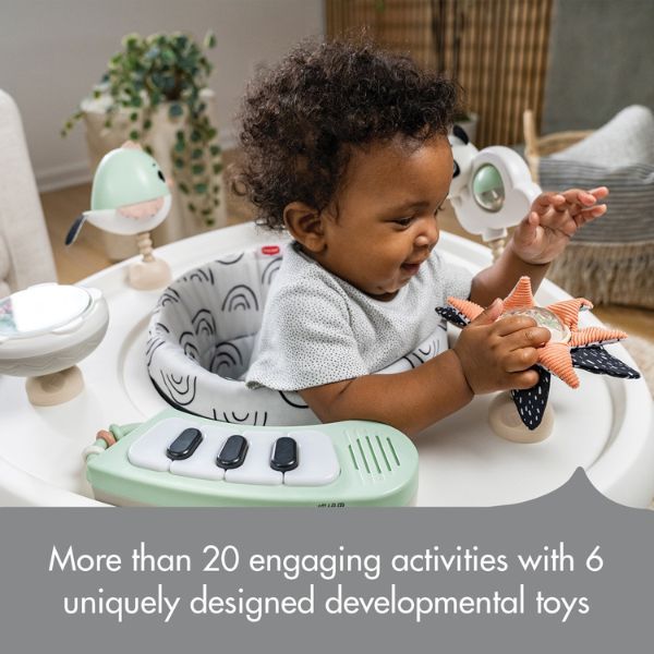 Tiny Love Black & White Décor 5-in-1 Here I Grow Stationary Activity Centre