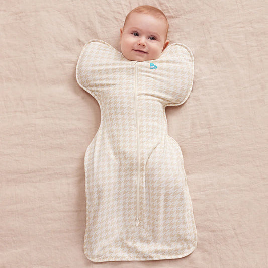 Love to Dream Swaddle Up 1.0 Tog - Tan Houndstooth