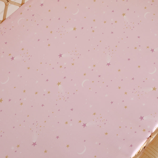Snuggle Hunny Fitted Bassinet Sheet/Change Mat Cover - Twinkle