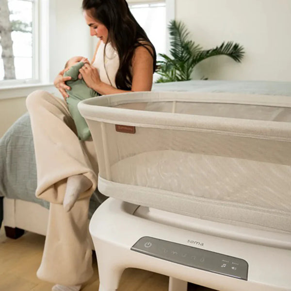 Uppababy Soma Smart Bassinet - Charlie Sand Melange