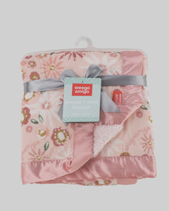 Weegoamigo Sherpa + Mink Blanket - Anne  Hopaway Bunny