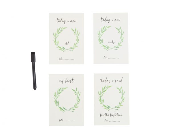 All4Ella Milestone Cards - White